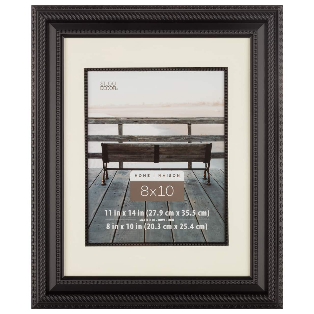 Home Black Rope Frame with Mat by Studio Décor®